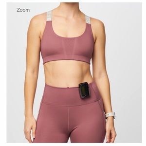 Figs Deep Mauve Pink Performance Underscrubs Set Sports Bra and Leggings XL
